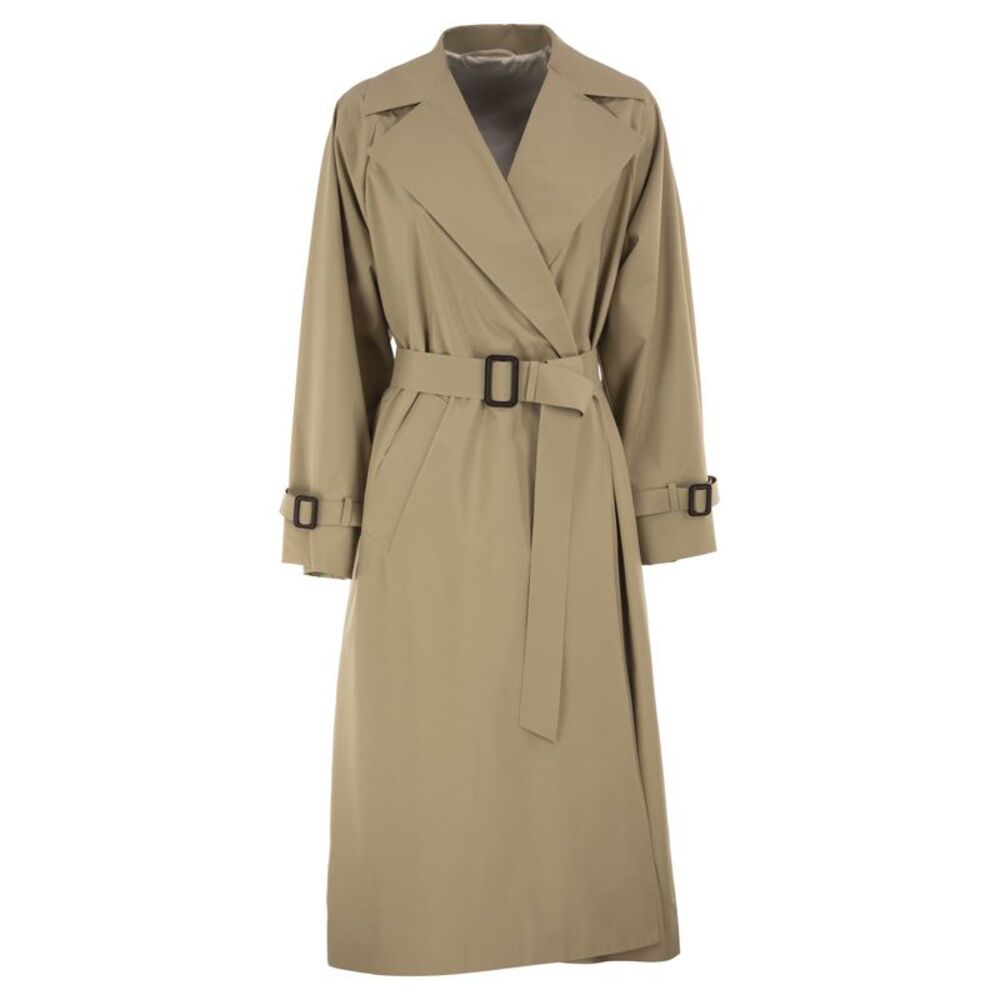 Weekend Maxmara Women Wkdfatto - Water-Repellent Long Trench Coat With Belt